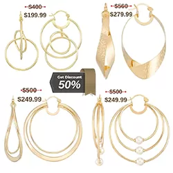 Save 50% on All Earrings! Hurry, Limited Time Only! Shop Now